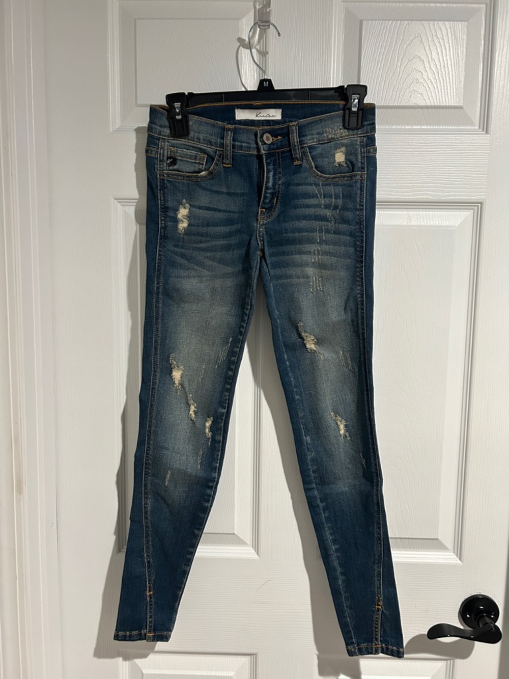 KanCan Dark Blue Distressed Skinny Jeans